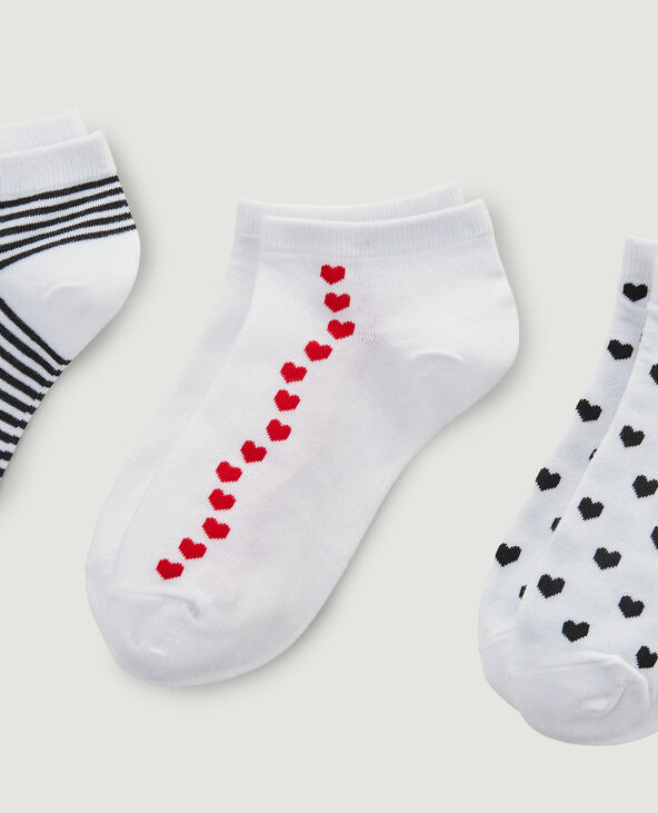 Lot de 3 paires de soquettes blanc - Pimkie