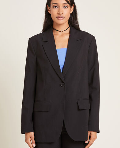 Veste blazer oversize noir - Pimkie
