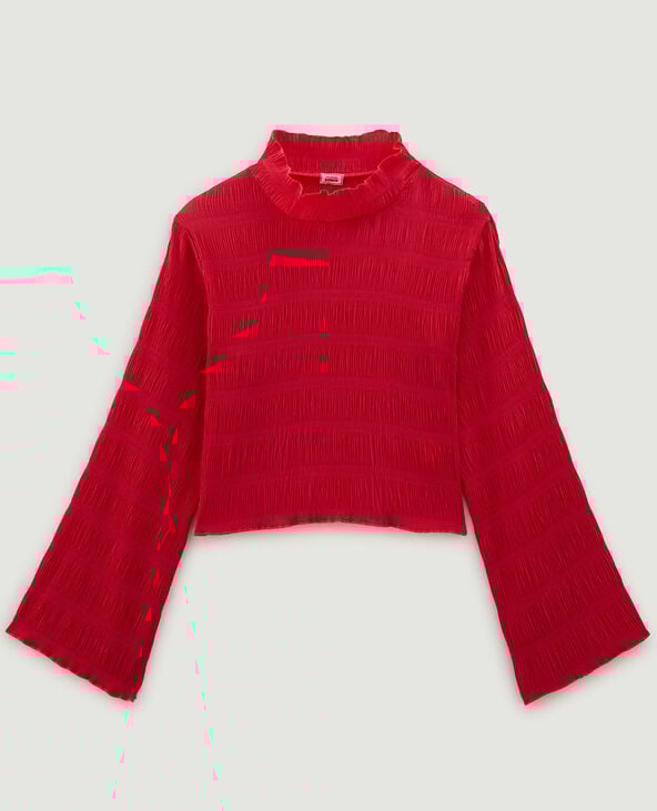 Top effet plissé rose fuchsia - Pimkie
