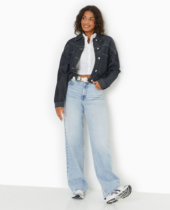 Chemise courte et resserrée blanc - Pimkie