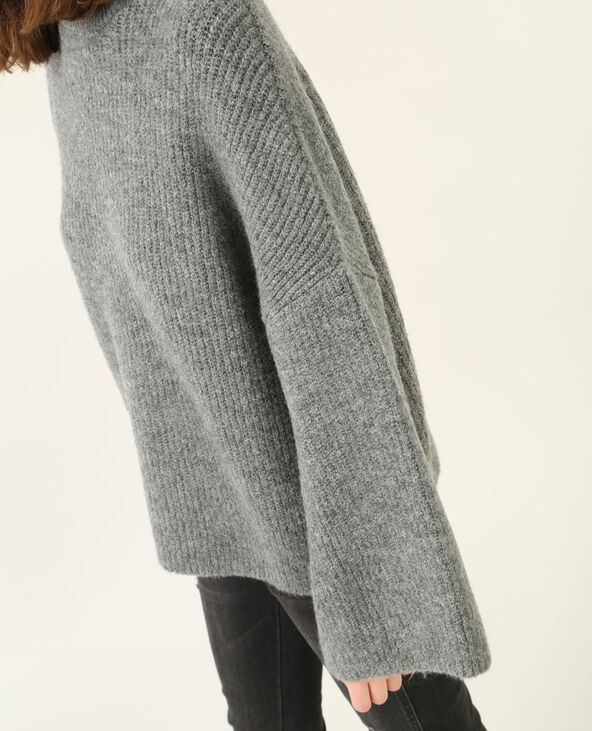 Pull oversize gris foncé - Pimkie