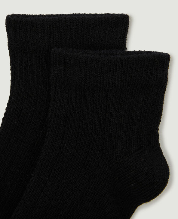 Paire de chaussettes en maille ajourée noir - Pimkie