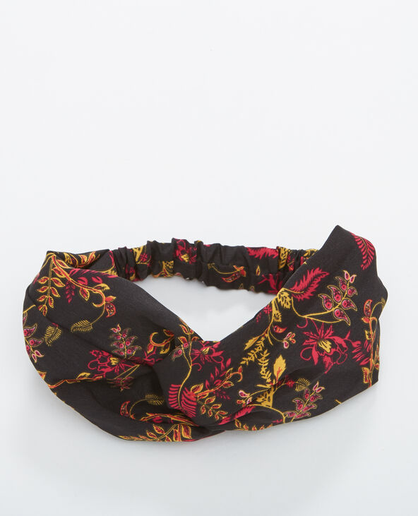 Headband fleuri noir - Pimkie