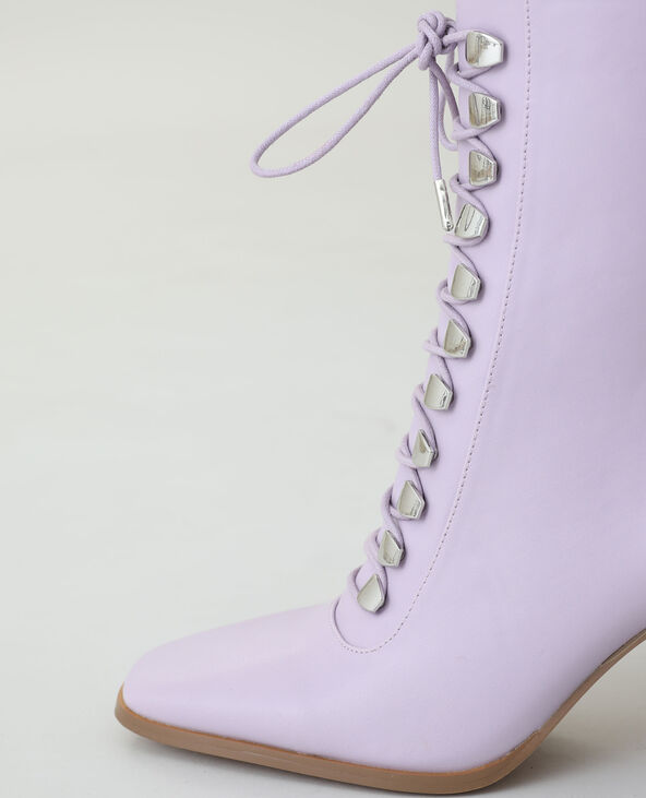 Bottines à talons lilas - Pimkie