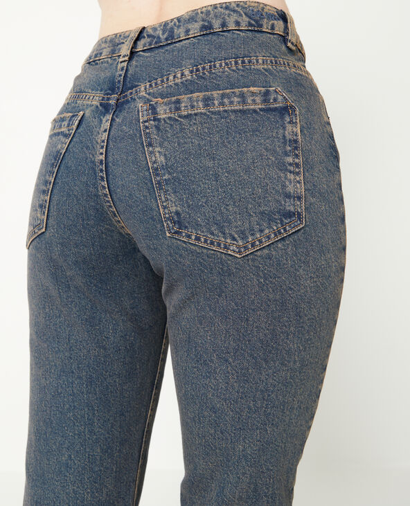 Jean flare effet dirty jaune ocre - Pimkie