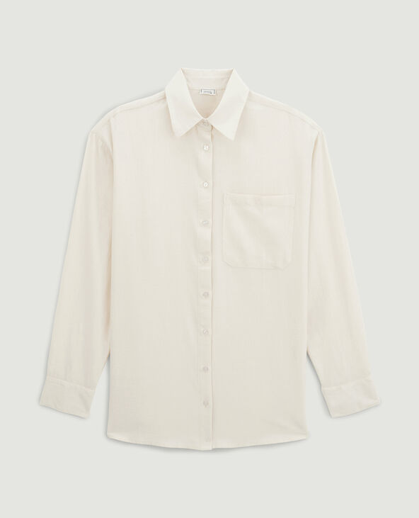 Chemise oversize beige - Pimkie