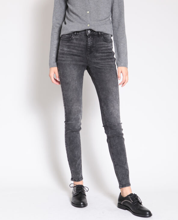 Jean push on sale up gris