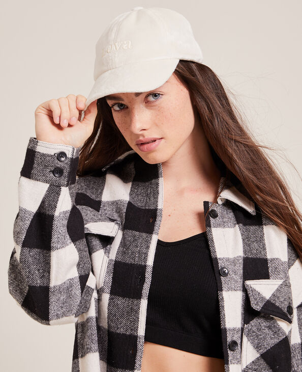 Casquette velours ras écru - Pimkie