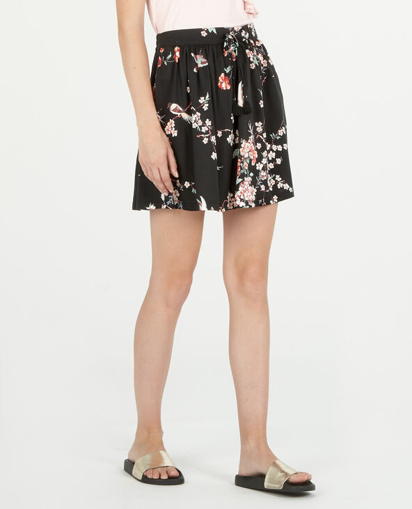Jupe courte fluide fleurie online