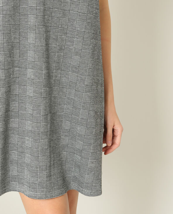 Robe imprimé Prince de Galles gris - Pimkie