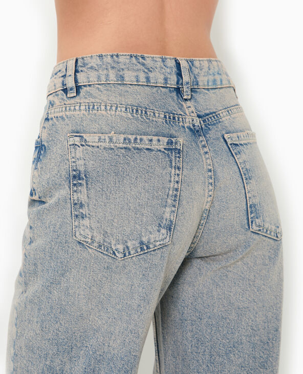 Jean wide taille haute rose clair - Pimkie