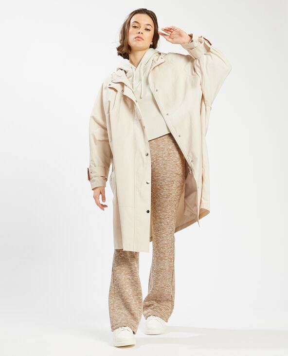 Veste longue à capuche vert clair - Pimkie