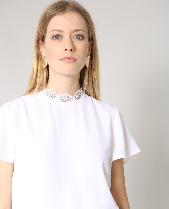 Blouse à manches courtes blanc - Pimkie