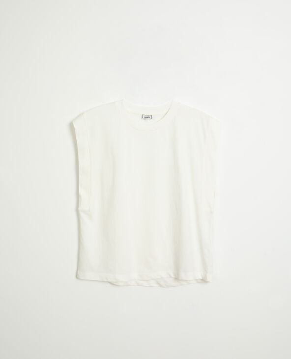 T-shirt sans manche blanc - Pimkie