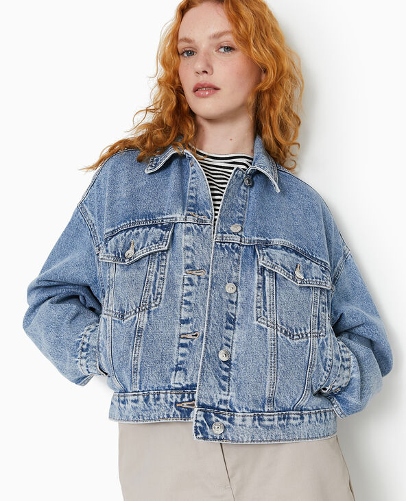Veste jean oversize femme deals