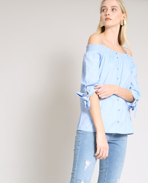 Chemisier col bardot sales
