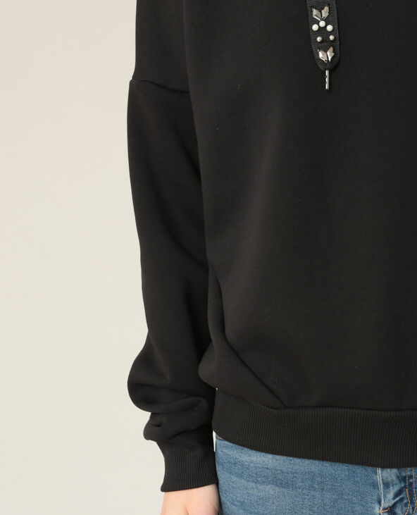 Sweat à capuche noir - Pimkie