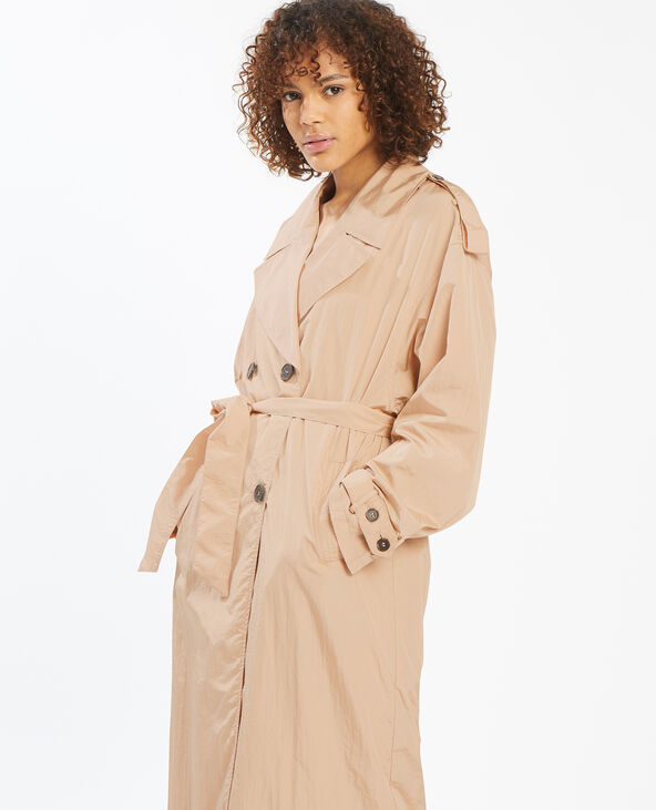 Trench long oversize doré - Pimkie