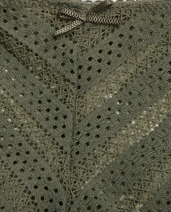 Shorty dentelle vert de gris - Pimkie