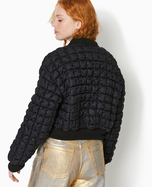 Blouson matelassé forme bombers noir - Pimkie