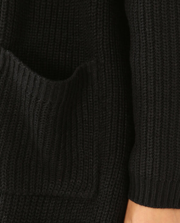 Long gilet à poches noir - Pimkie