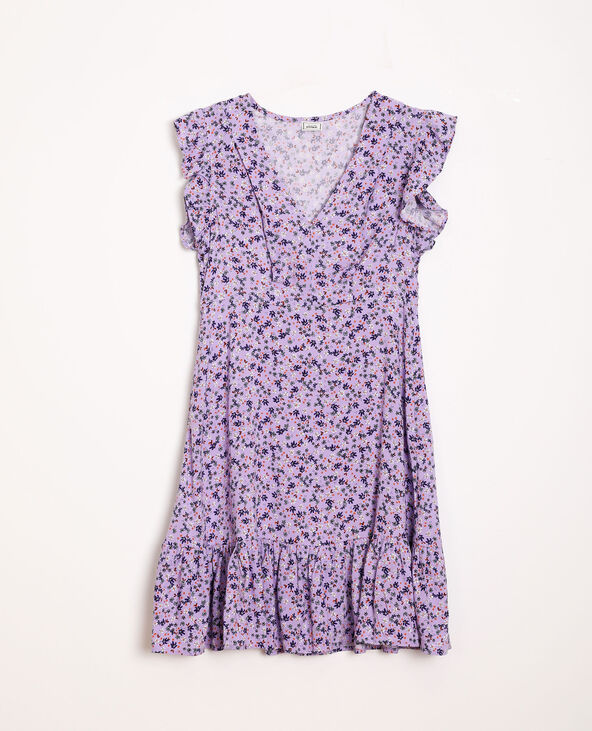 Robe à fleurs violet - Pimkie
