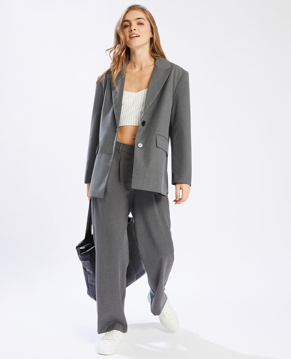 Jupe courte gris - Pimkie