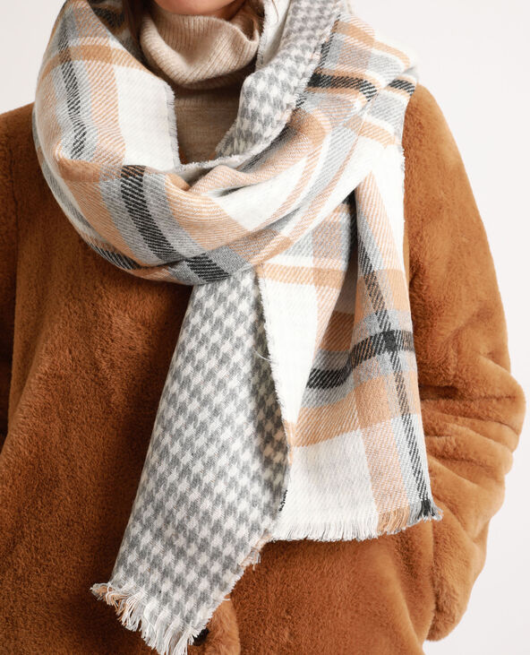 Echarpe réversible beige - Pimkie