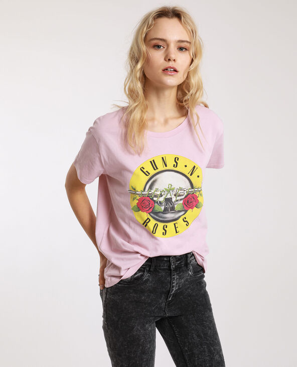 T-shirt Guns N' Roses lilas - Pimkie