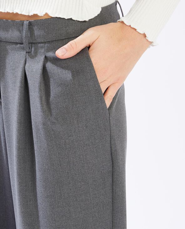 Pantalon à pinces gris foncé - Pimkie
