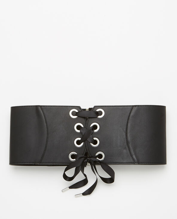 Ceinture corset en simili cuir