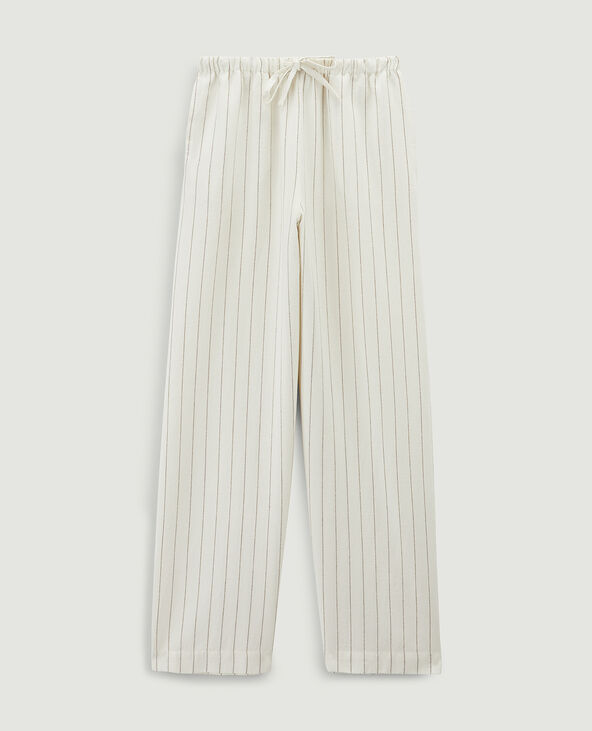 Pantalon large et droit SMALL rose clair - Pimkie