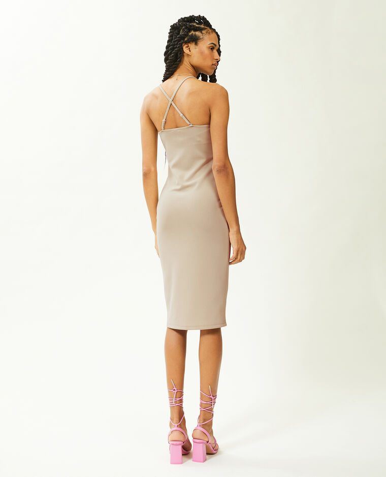 Robe moulante midi beige - Pimkie