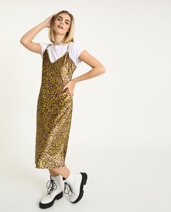 Robe velours léopard lilas - Pimkie