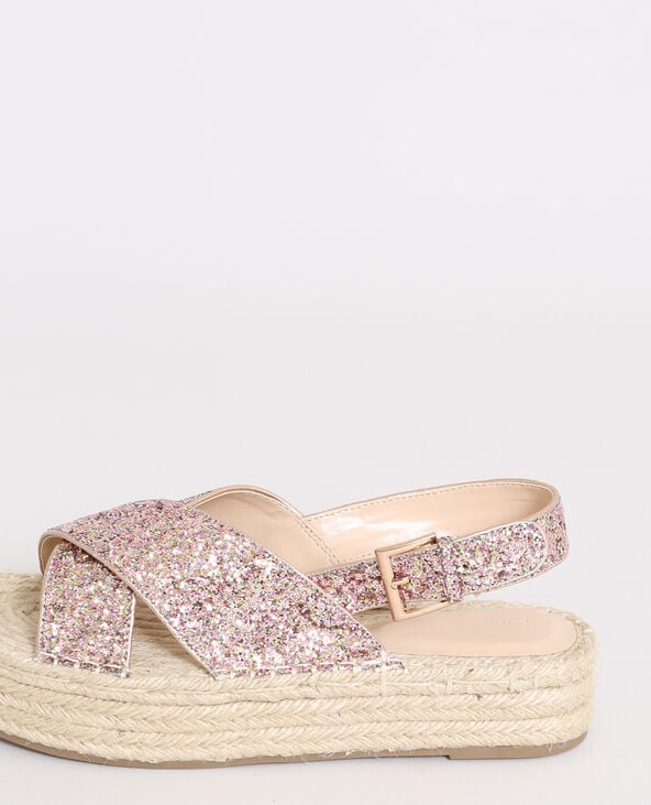 Sandale plateforme paillette new arrivals