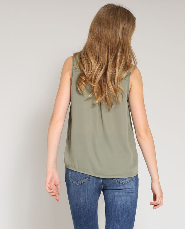 Chemise sans manches vert de gris - Pimkie