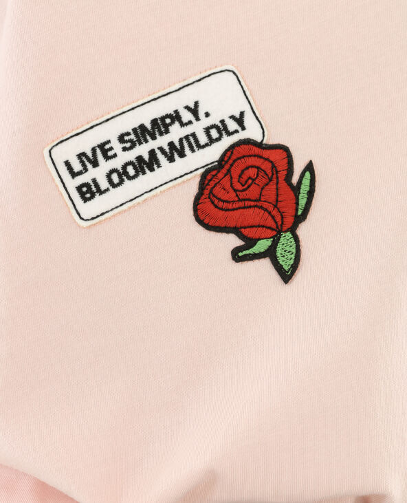 T-shirt patchs rose clair - Pimkie