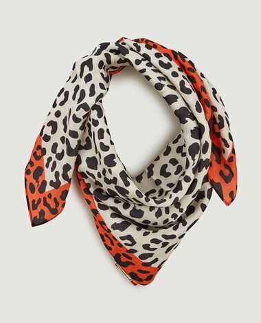 Foulard en tissu satiné écru - Pimkie
