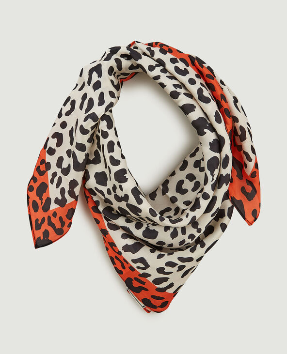 Foulard en tissu satiné écru - Pimkie