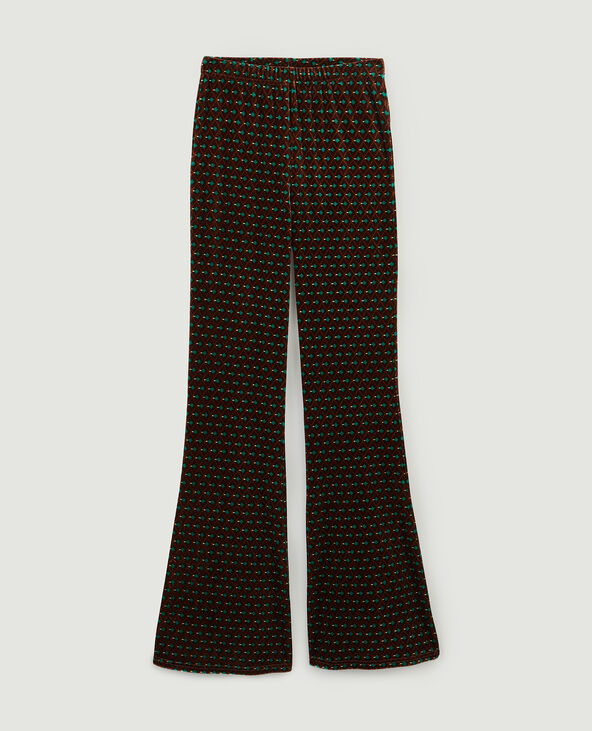 Pantalon flare en velours marron - Pimkie
