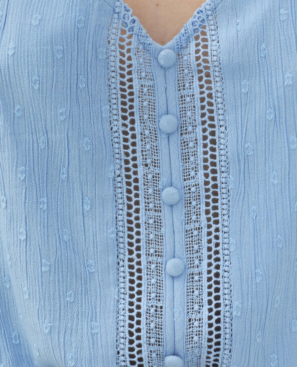 Top plumetis bleu - Pimkie