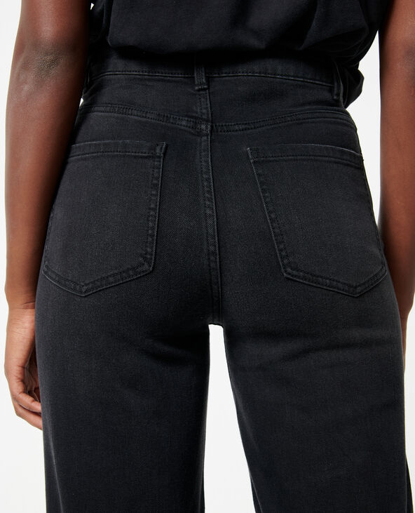 Jean straight taille haute noir - Pimkie