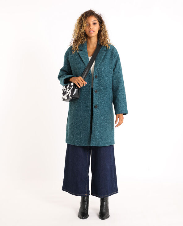 Manteau mi-long violet - Pimkie