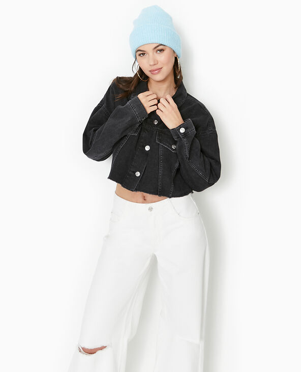 Veste en jean cropped