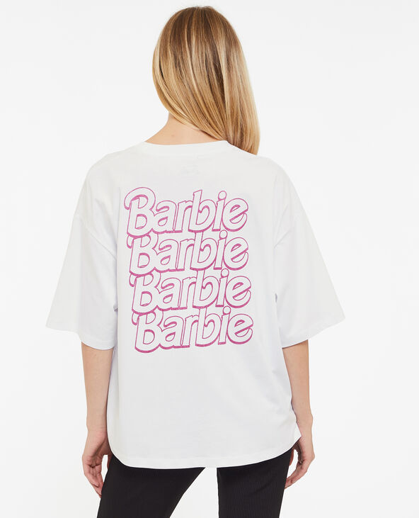T-shirt oversize Barbie blanc - Pimkie