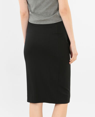 Jupe midi bodycon noir - Pimkie