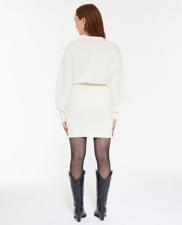 Robe-pull en maille avec taille resserrée taupe - Pimkie
