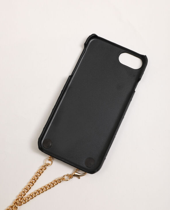Coque compatible iPhone avec bandoulière noir - Pimkie