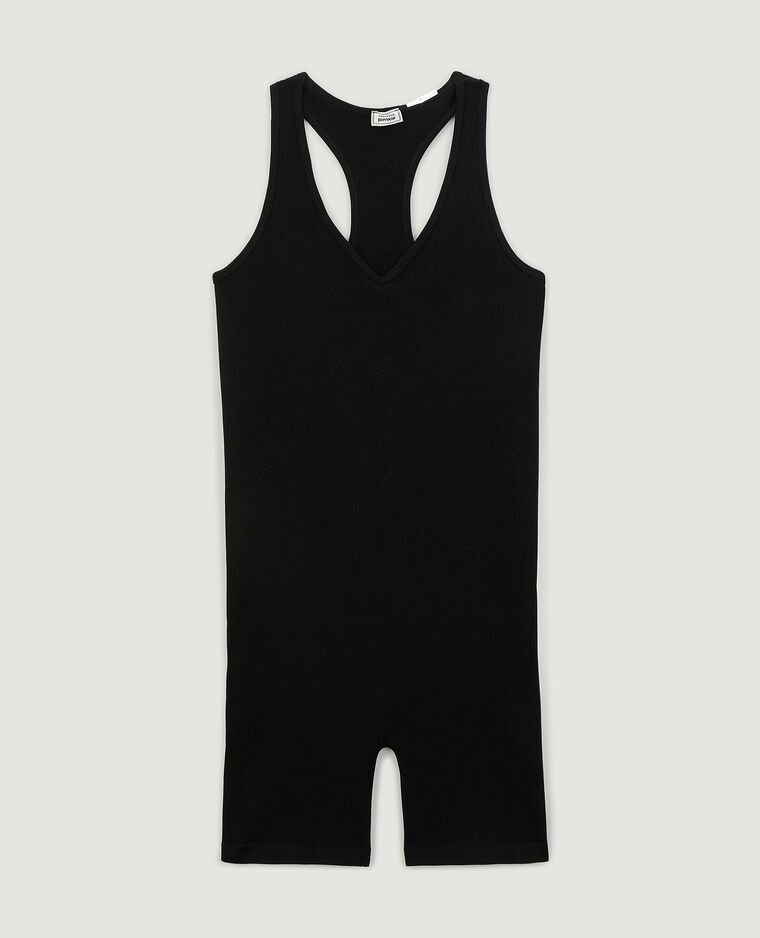 Combishort sans couture noir - Pimkie