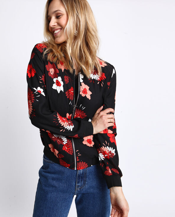 Bomber fluide fleuri